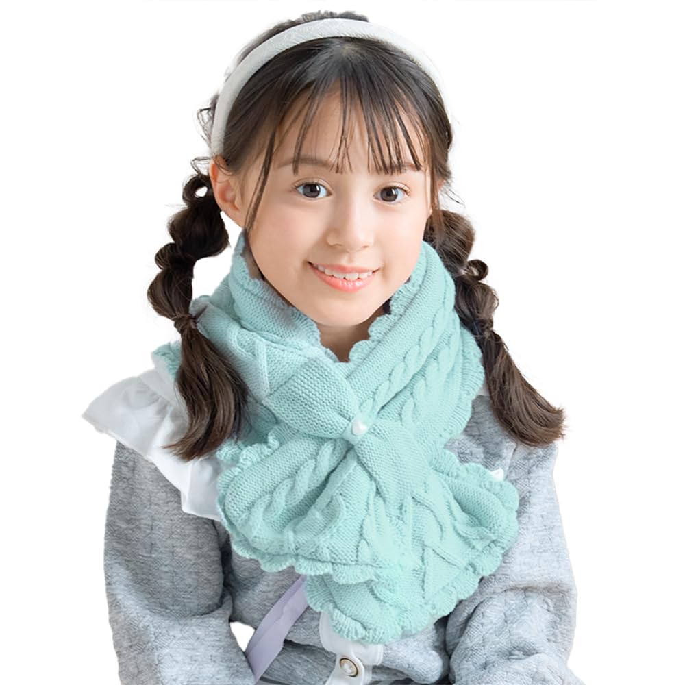

Neck Warmer for Free [Arisana] Kids, Girls, Tippet, Snood, Scarf, Ribbon, Mint, мятный