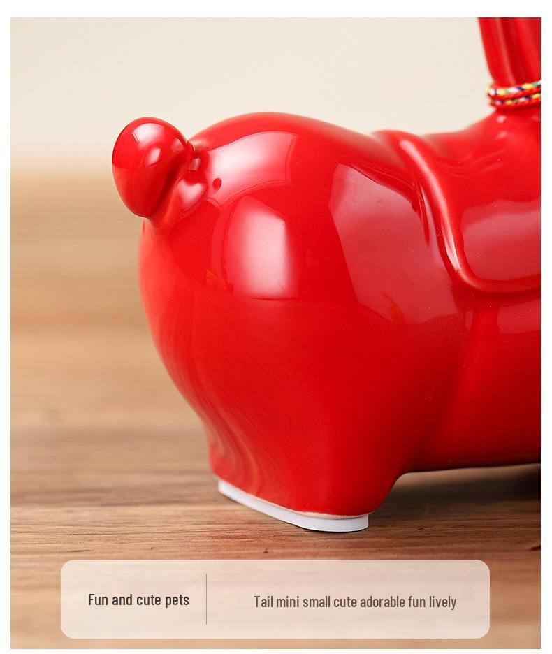 Year of the Horse Ceramic Tea Pet Ornament - Tang Horse Tea Ceremony Desktop Decor