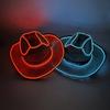 Zomerstrand LED Gloeiende Cowboyhoed Nachtfeest Fluorescentie Strohoed Mannen Vrouwen Lichtgevende Hoeden Festival Benodigdheden