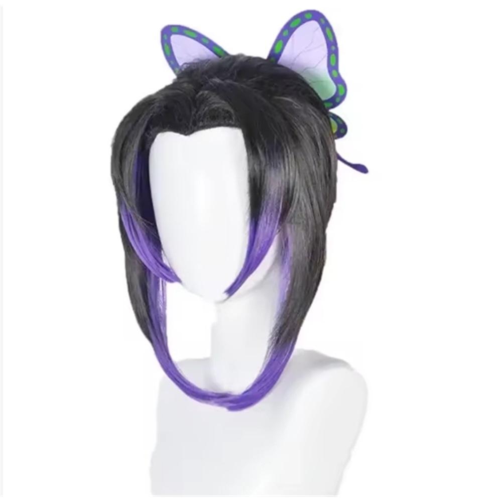 

Аниме Demon Slayer Kimetsu No Yaiba Kochou Shinobu Косплей Костюм Парик Комплект Кимоно Униформа Хэллоуин Аниме Костюмы для Взрослых Детей one size чёрный