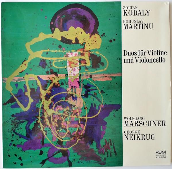 

LP Record ZOLTN KODLY BOHUSLAV MARTIN Duos Fr Violine Und Violoncello RBM3011 RBM Records Germany Classical Used