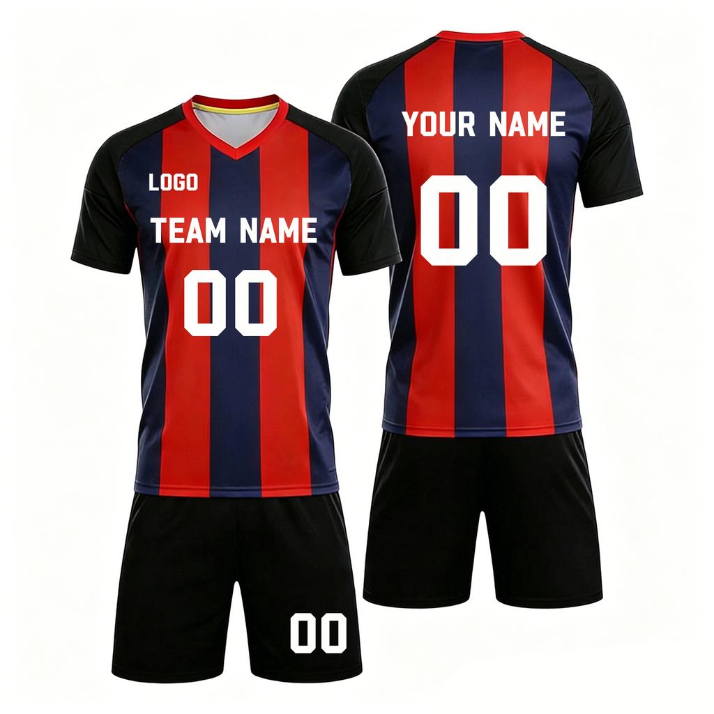 Personalised Shirts Kit Mens Girls With Name Number Custom Football Jerseys For Boys Training Suit