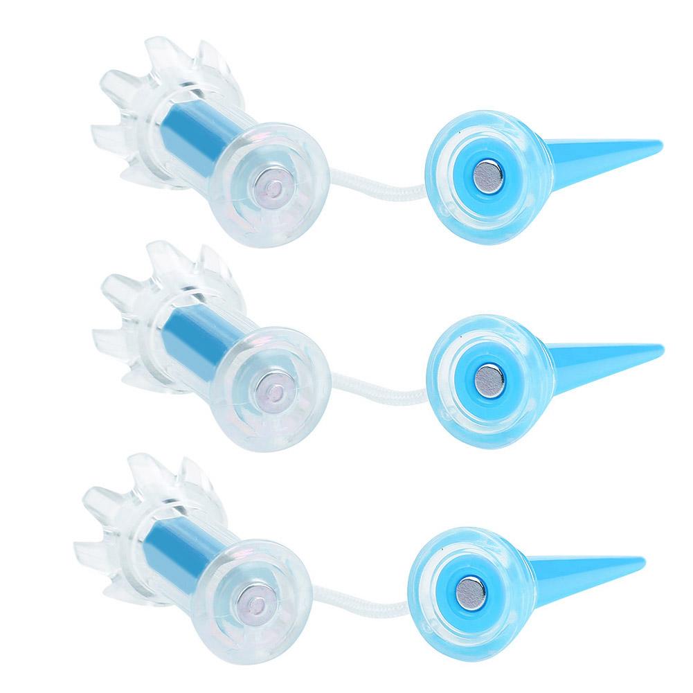 Flexible Magnetic Plastic Golf Tees Set Training Tool Practice Accessory for Golfer Blue