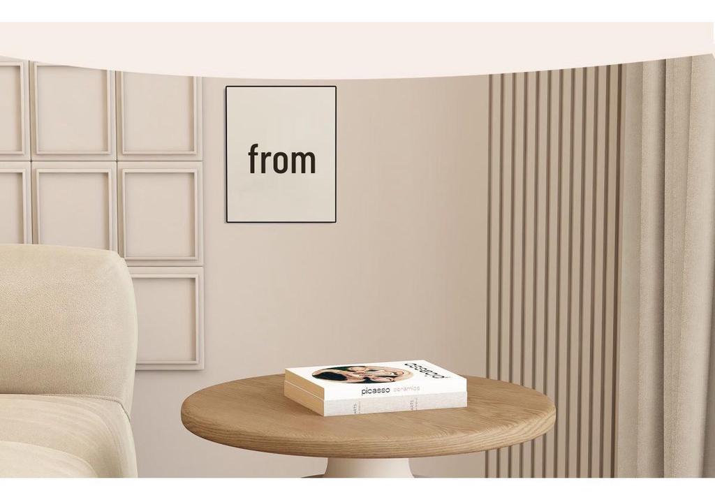 Round Cream Iron Art Coffee Table for Small Apartments - Simple, Modern Living Room Style