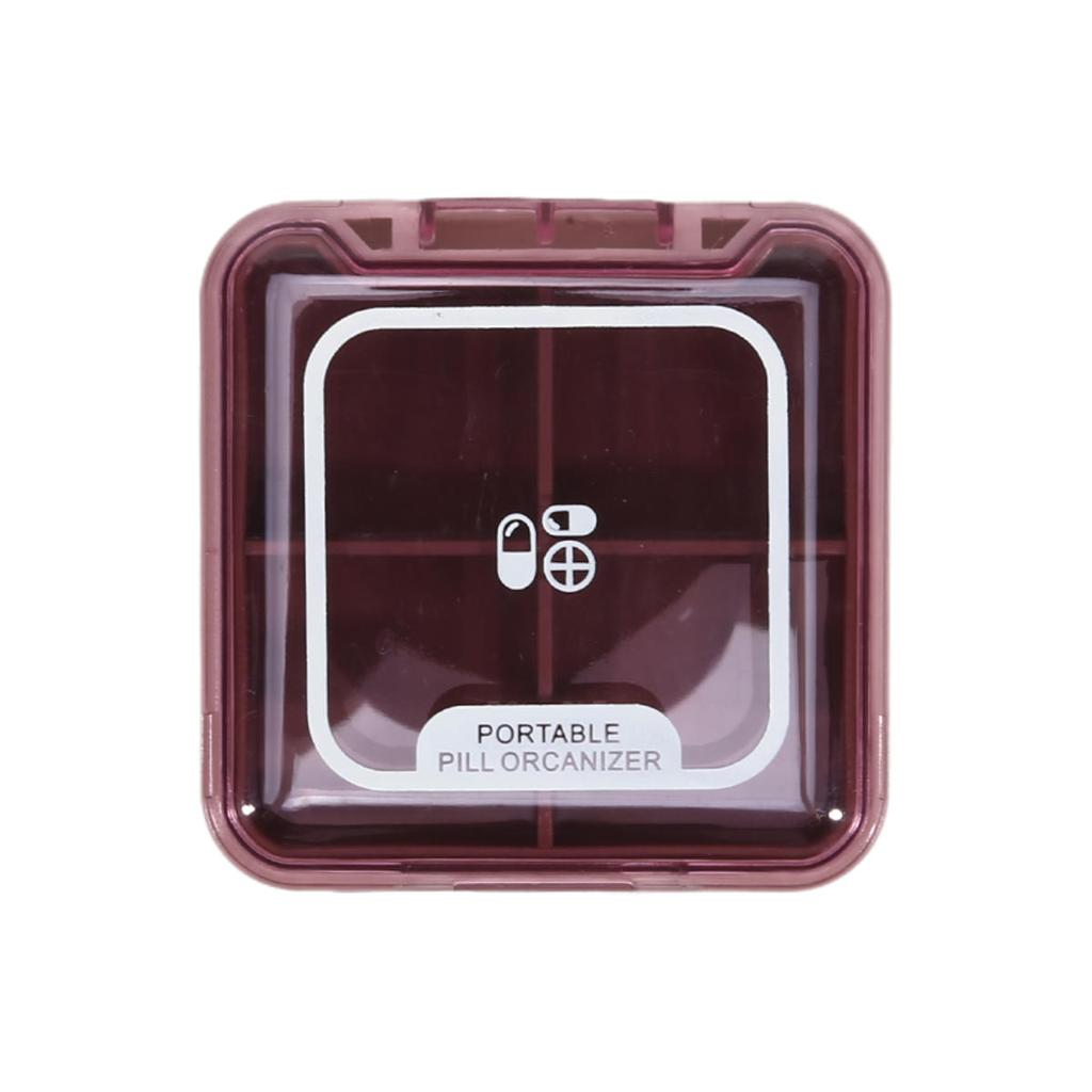 Mini Travel Pill Case Medicine Storage Organizer Container Drug Tablet Dispenser Independent Lattice Pill Box Fishing Tackle Box