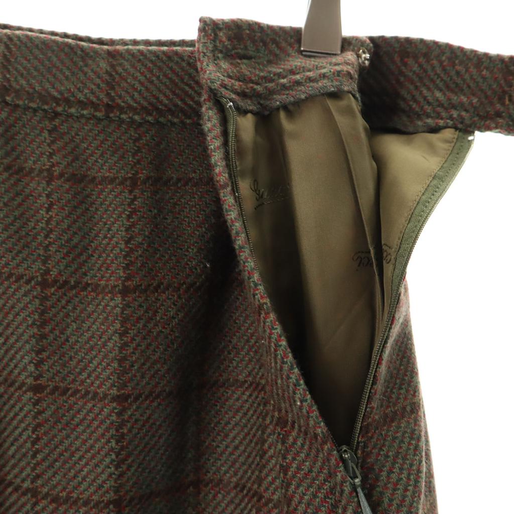 Gucci 80er Jahre Hergestellt in Italien Wolle Vintage Altes Karomuster Rock Anzug Set Damen Gebraucht