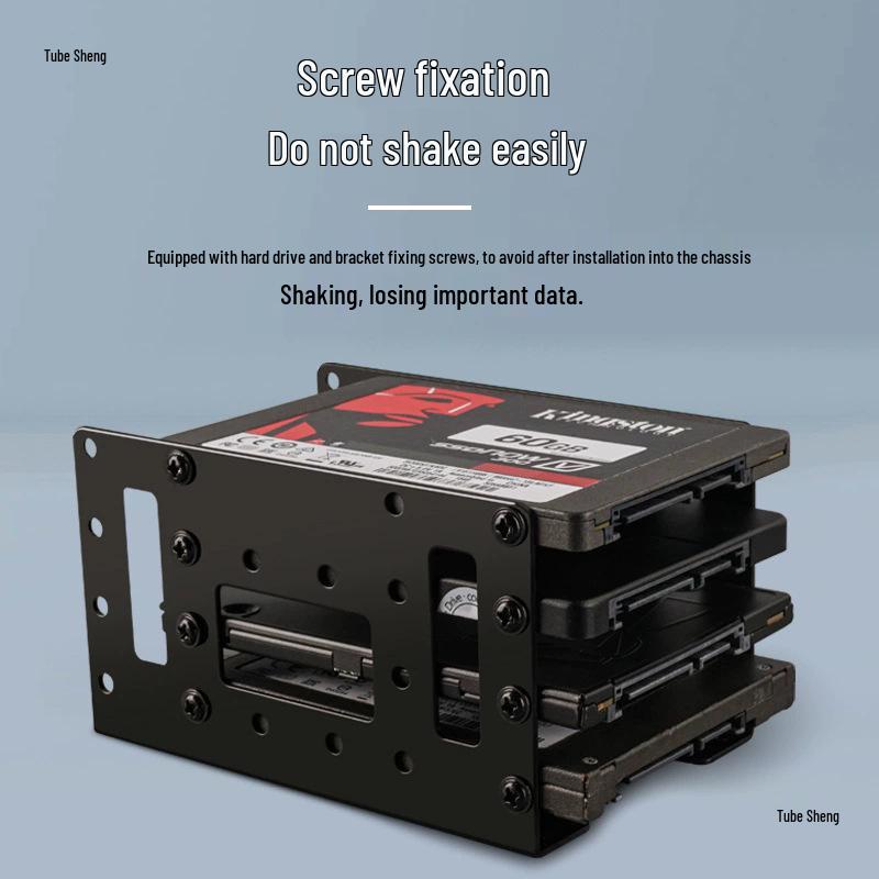 External Desktop Rack for 3.5-inch HDD & 2.5-inch SSD with Multiple Expansion Brackets