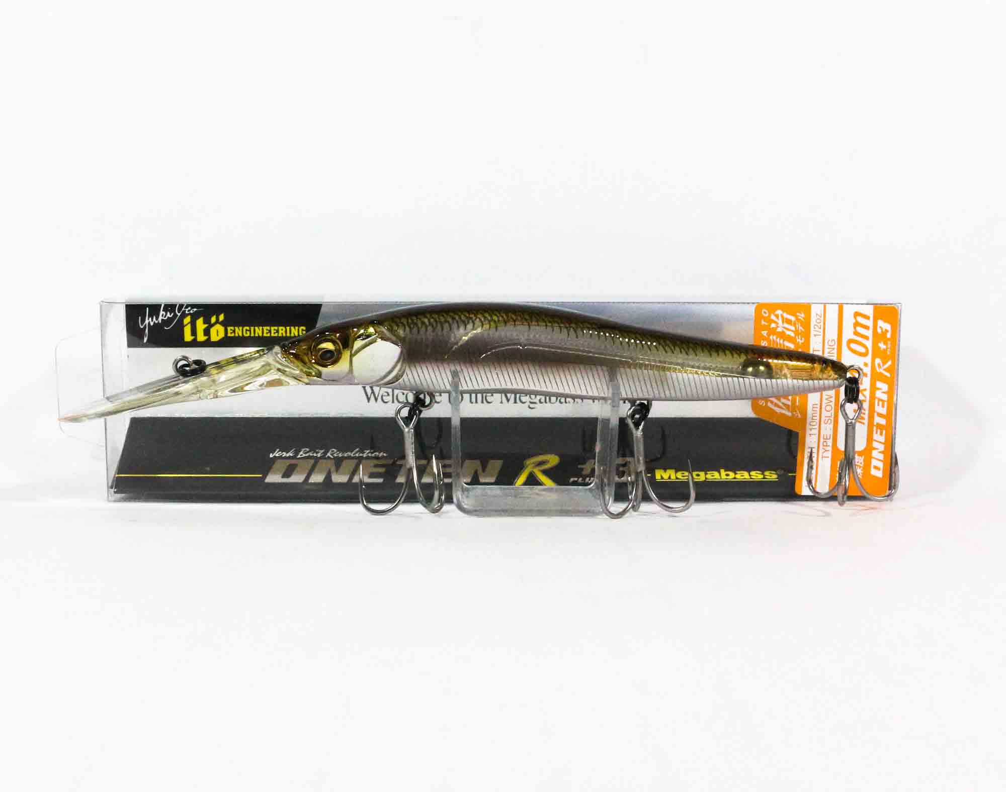 

Megabass Vision 110 Oneten R+3 Медленная плавающая приманка Ito Wakasagi (9824)
