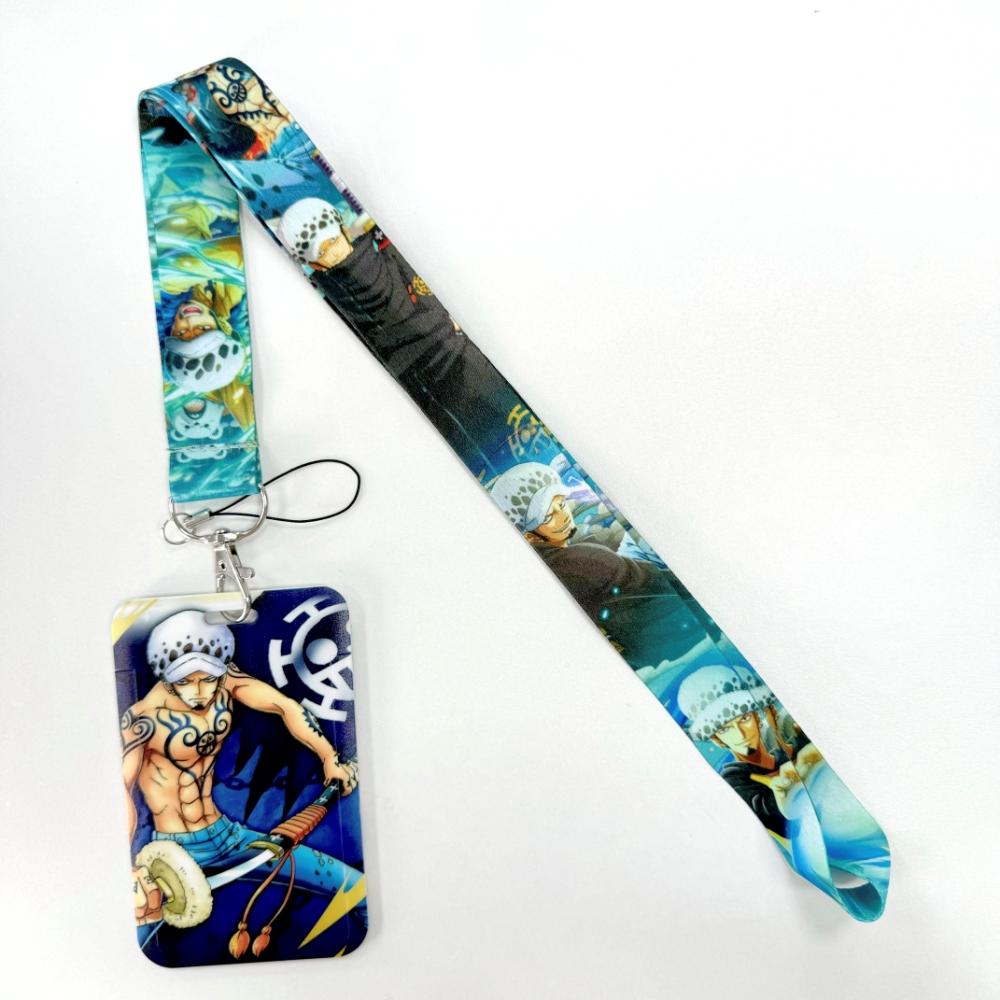 One Piece Anime Movie Lanyards Keys Neck Strap Card Badge Gym Key Chain Lanyard Key Holder DIY Hang Rope Keyrings