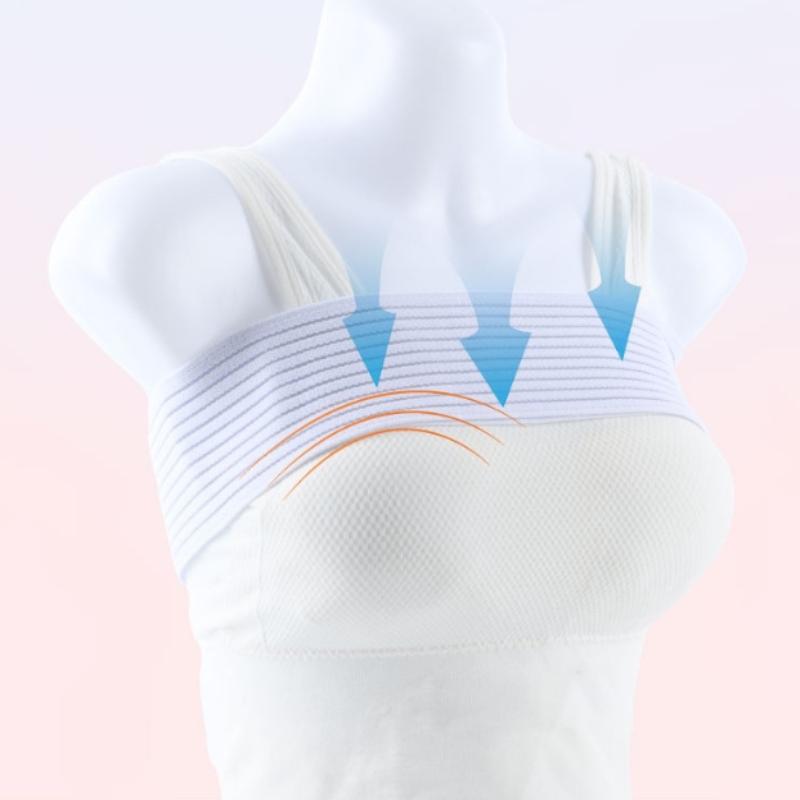 Post Surgical Breast Implant Stabilizer And Compression Band, Breast Support Band, Chest Belt, Adjustable Extra Sport Bra Strap