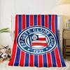 Football Club Emblem Blanket Flannel Blanket for bed, sofa, Camping, Hiking, Picnic Essentials, gift for family Fan gifts