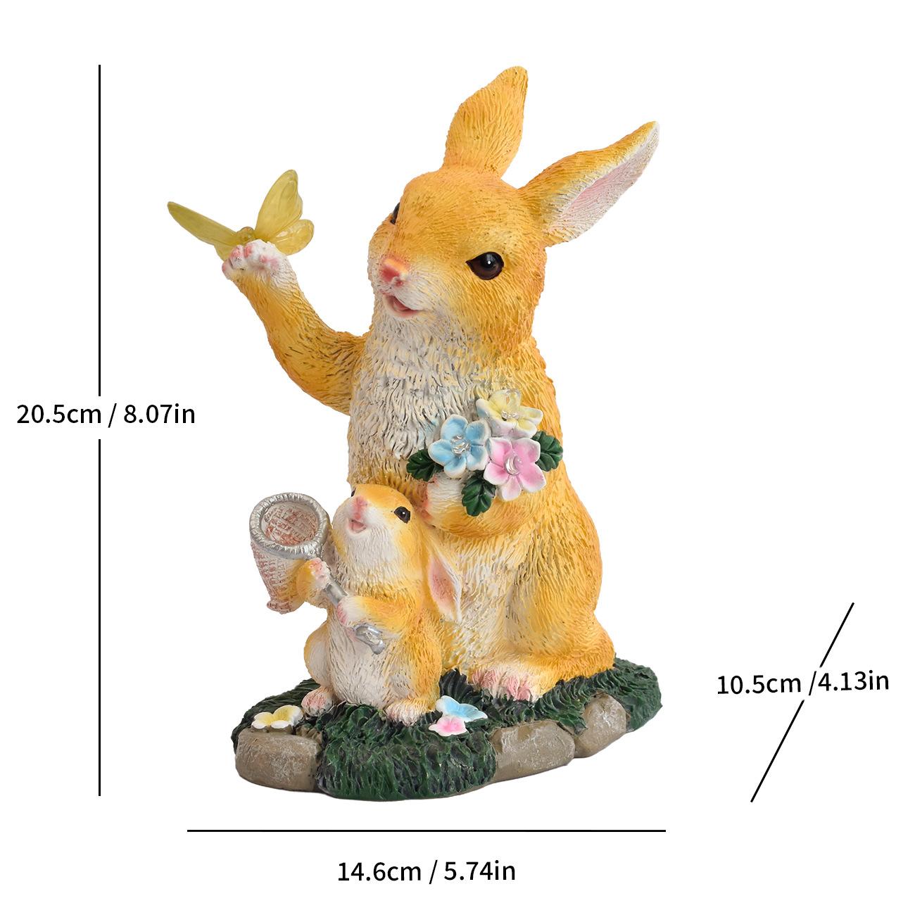 

JYL TS/114,Resin Butterfly Rabbit Solar Outdoor Light for Garden Lawn Home Decor Villa Path Lamp One Size ламантин