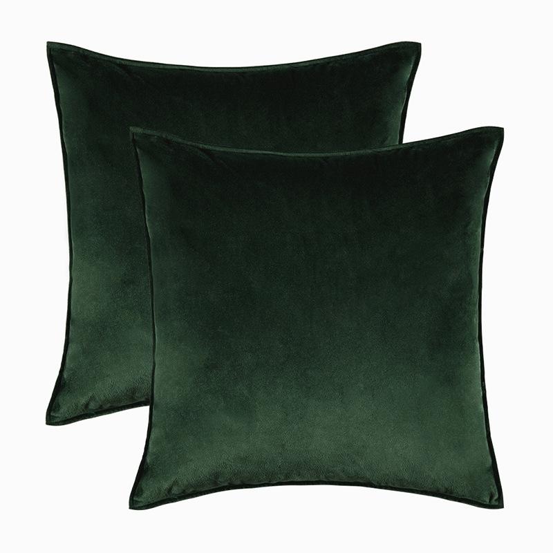 2pcs Luxurious Italy Velvet Pillowslip Throw Pillow Covers High Grade Solid Color Gift Cushion Case For Living Room Sofa Bed