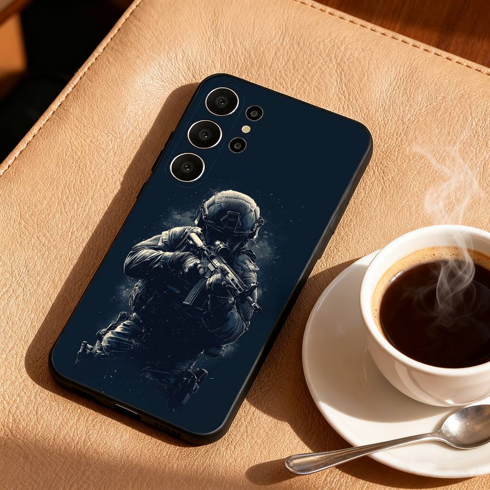 H-Hardcore assault team Phone Case For Samsung S26,S25,S24,S21,S22,S23,S30,Ultra,S20,FE,Lite,10,9,Black Cover