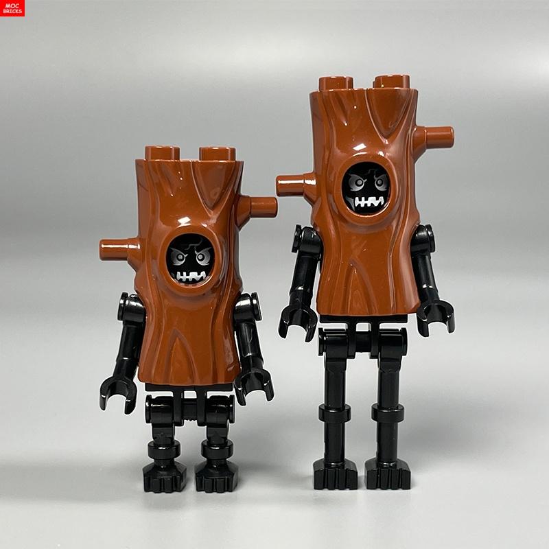 MOC Blokken Schedel Duivel Gezicht Hoofddeksel Hoofd Kostuum Boomstam 35827 DIY Speelgoed Actie Figuren Plant Bouwstenen Kinderen Cadeaus
