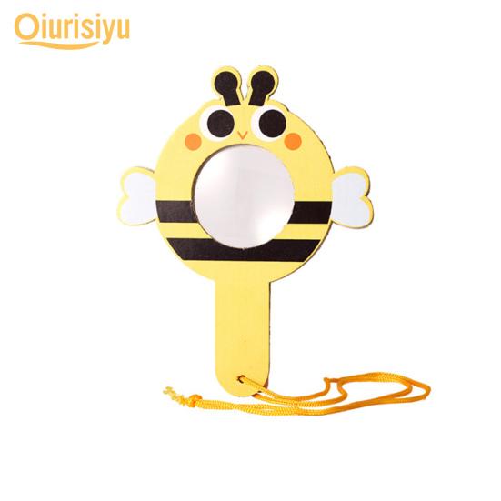 1 Set Practical Easy to Install Cooperation Lightweight Frog Shape Magnifier Educational Toy Kid Supply Kids Magnifier