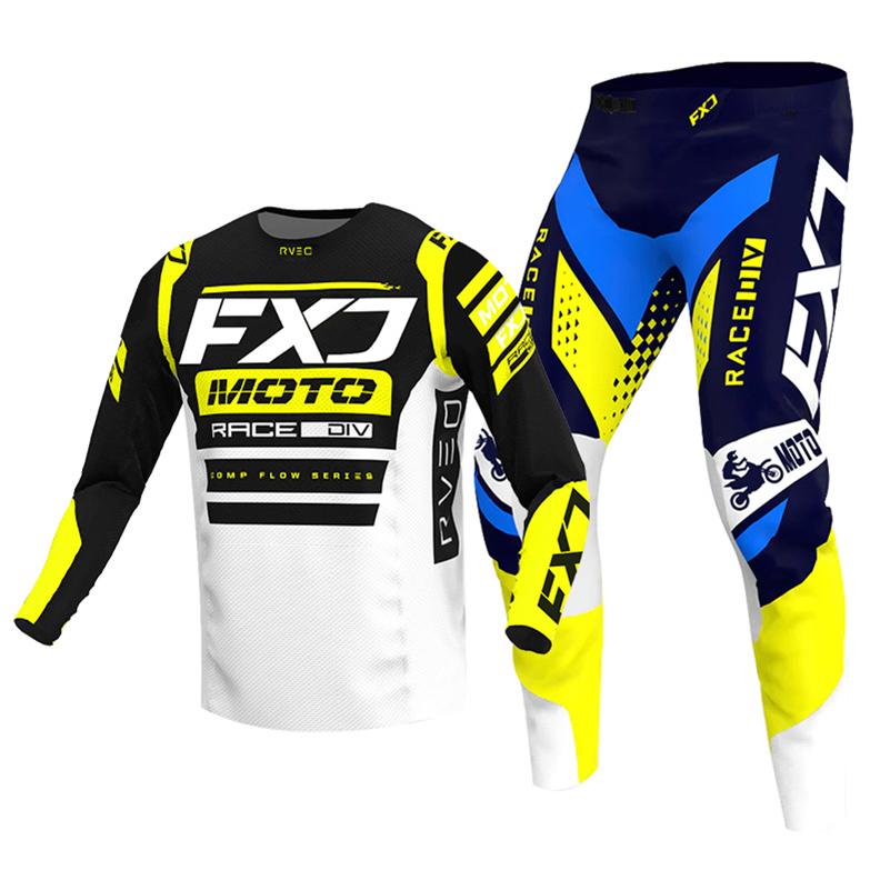 Zestaw motocrossowy dla dzieci 4 5 6 7 8 9 10 11 12 13 lat Młodzież Dziecko Motocykl Chłopiec Dziewczynka Jersey Spodnie Zestawy kombinezon wyścigowy Off-road Enduro MX MTB