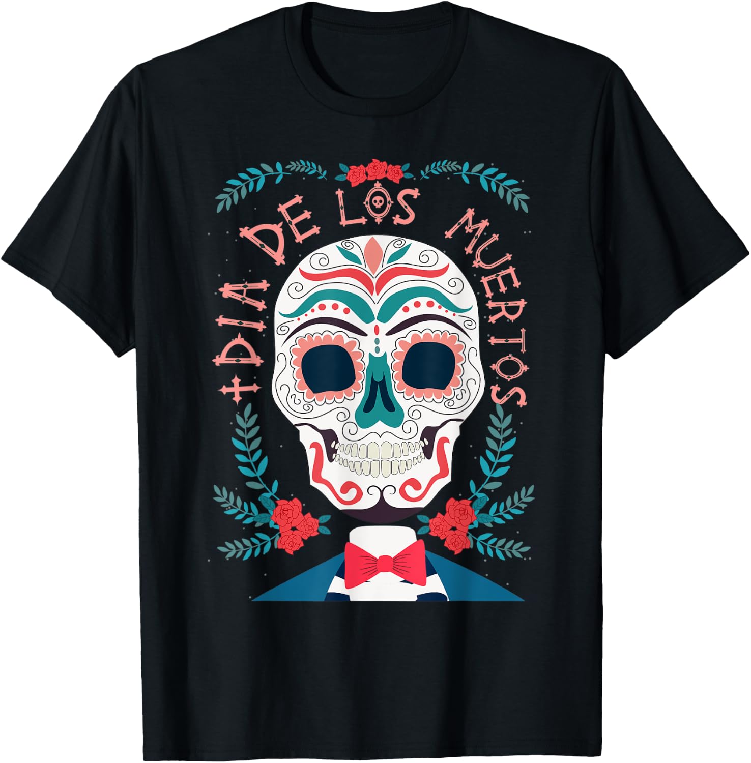 Dia de Los Muertos el Catrin sugar skull T-Shirt S