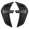 Car Side Air Fender Intake Vent Spoiler Cover Black TPU Shark Gilles Trim Universal Carbon Fiber Pattern Car Side Exterior Accessories