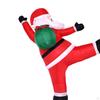 Christmas Inflatable Santa Claus 70.87inch Climbing Wall Light up Yard Decor Outdoor Decoration for