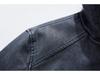 Fourth Generation Men's Leather Jacket - Wash-Faded Style, European Boutique Design, US Sizing
