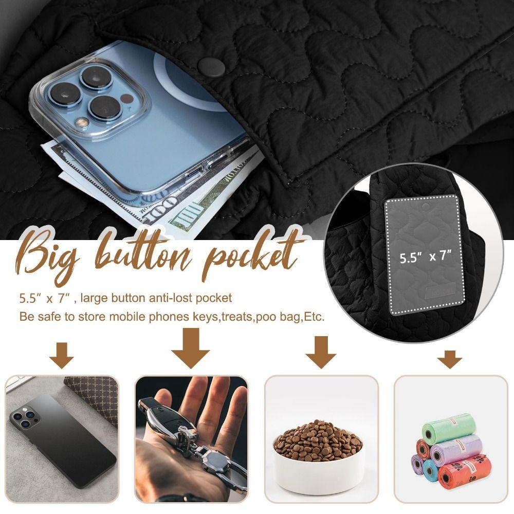 Machine Washable Dog Sling Soft Pet Crossbody Bag Safety Pet Travel Bag  Puppy