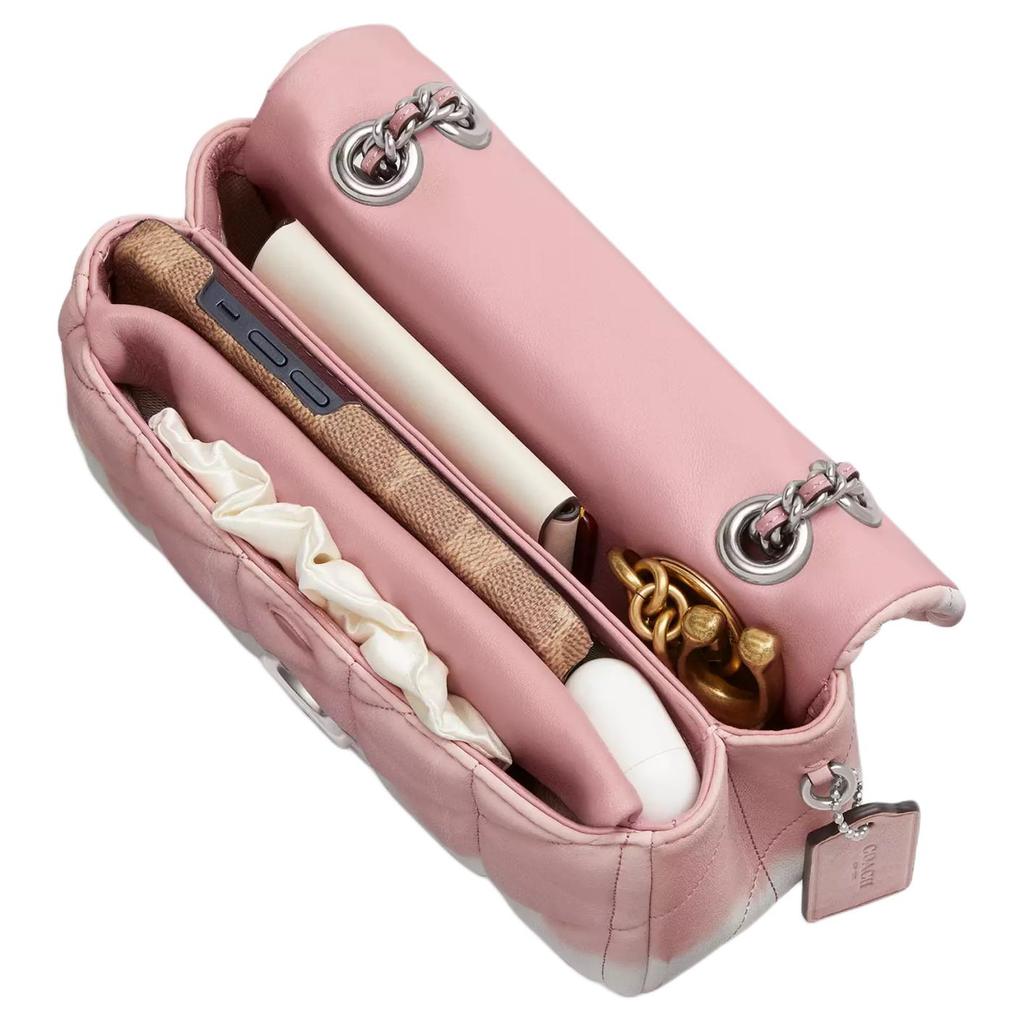 Coach Tabby 20 Classic Logo Napa Leather Crossbody Shoulder Bag Small Unisex bags White Pink CU081-LHPMC