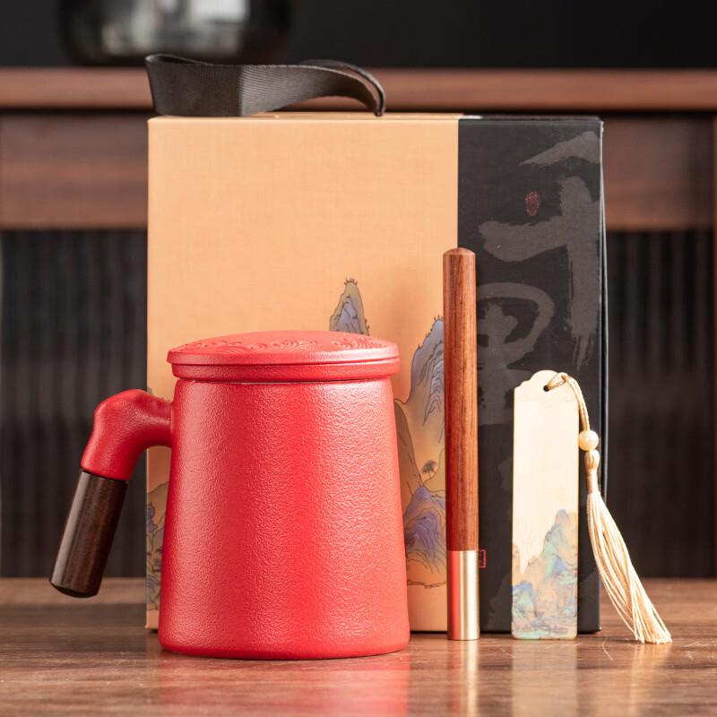 Yipan Ceramic Filter Mug with Lid (401-500ml)