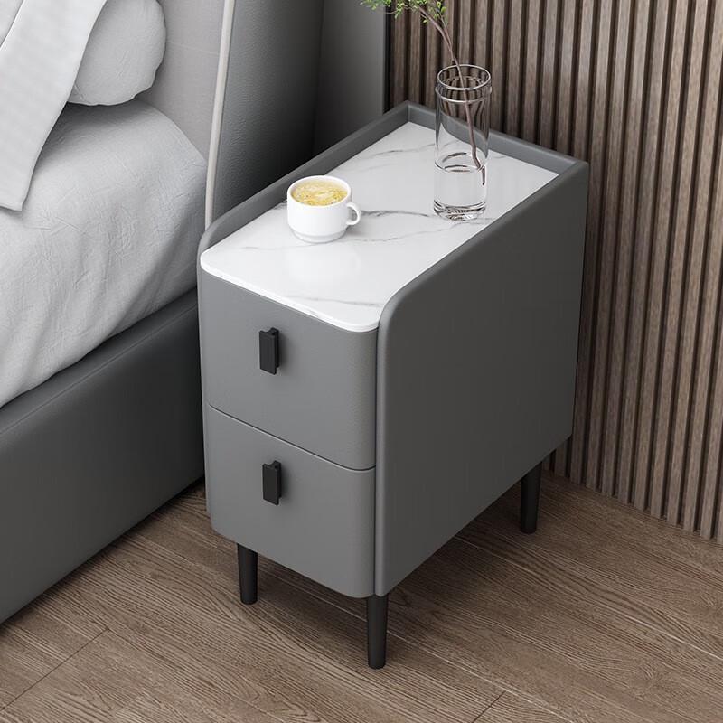 Modern Minimalist Sintered Stone Bedside Table