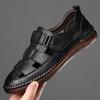 Leather Summer Men's Business Casual Loafers Hollow Sandals Men Chaussure Hommes Size 38-44 Zapatos De Hombre Sapatos Masculinos