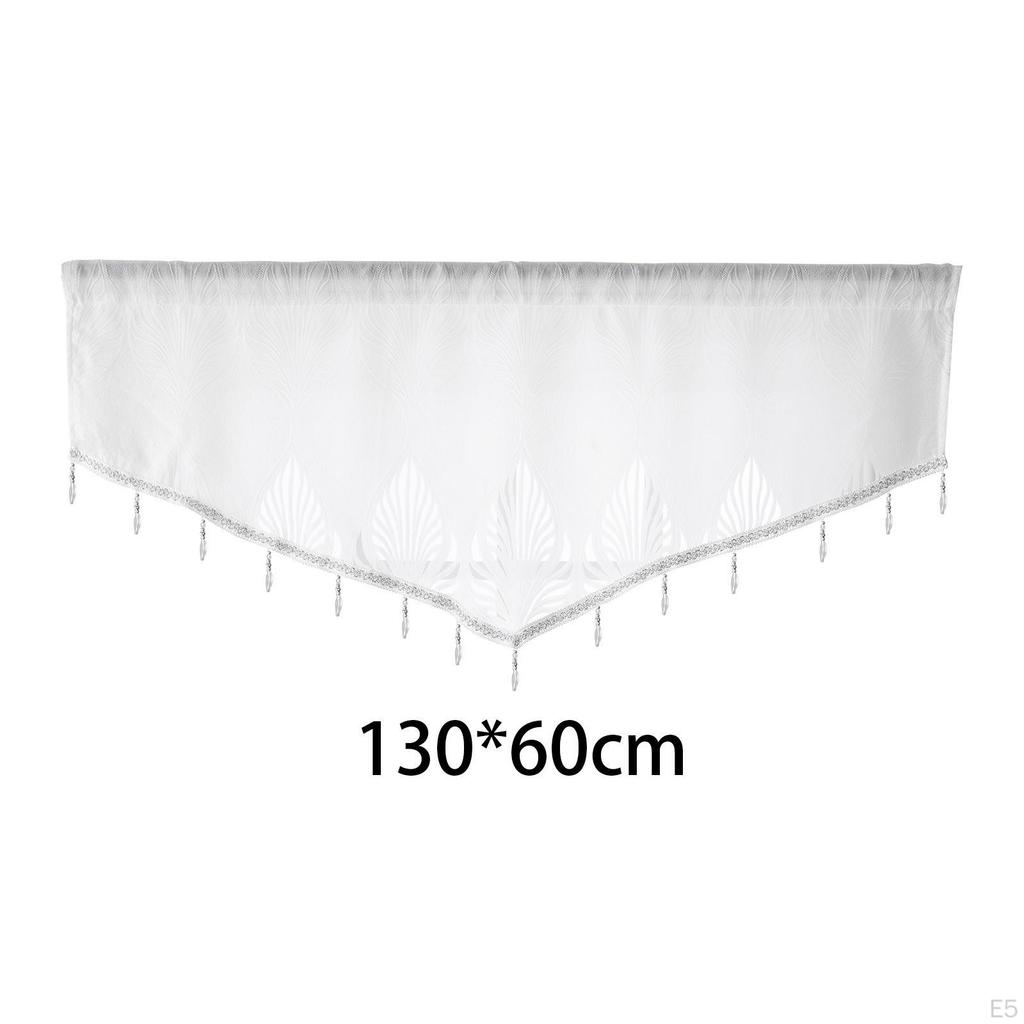 Curtain Valances for Windows Jacquard Polyester Window Curtains Kitchen/Dining Room 51.18'' X