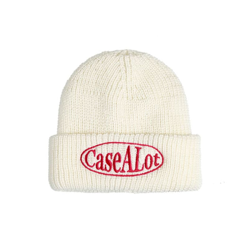 

ШАПКА-БИНИ CASE A LOT с логотипом Circle - цвета слоновой кости IVORY