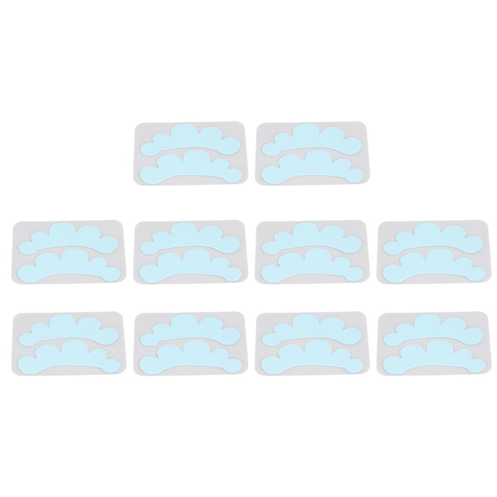 10 Pairs Silicone Eyelash Extension Under Eye Pads Arch Shape Reusable Eyelash Extension Patches
