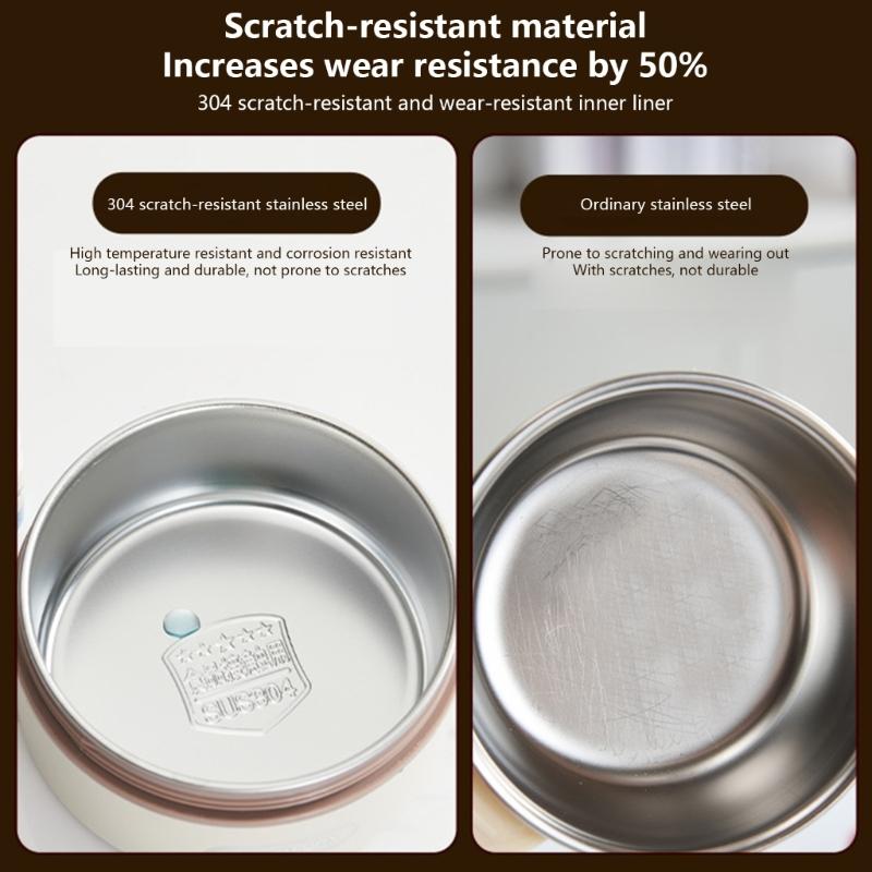 Thermal Food Storage Container 4 Compartment Bentos Box Set with Insulated Lunch Bags for Office School Use