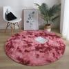 Fluffy Plush Round Carpet For Modern Home Living Room Sofa Area Rug Silky Soft Crawling Mat Children Bedroom Large Carpet