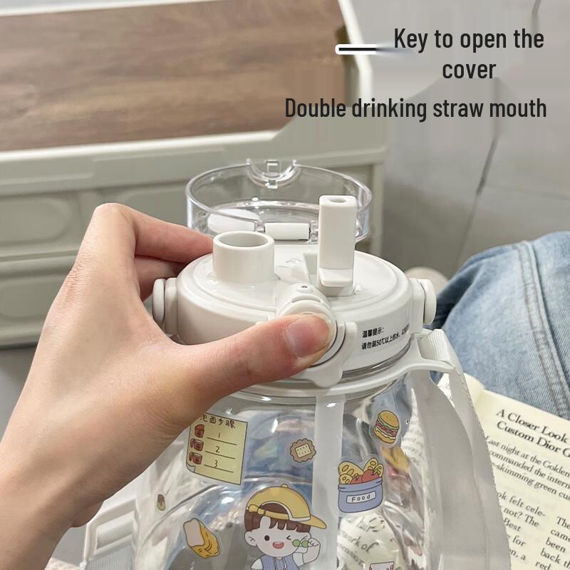 Tianyan Snygg Dubbeldricks Magvattenflaska