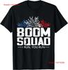Boom Squad 4th Of July Firework T Shirt Vintage Stretched Soft Unisex Slightly Breathable Graphic Comfortable Stylish