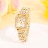 5PCS Fashion Womens Necklace Bracelet Watches Set Women Business Calendar Stainless Steel Quartz Watch Casual Wristwatch
