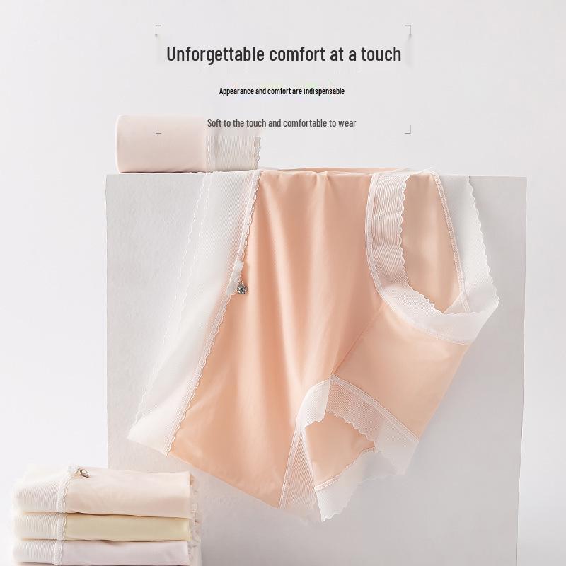 Women's Mid-Waist Comfortable Breathable Panties with PLA Fiber Crotch