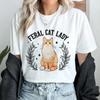 Feral Cat Lady Vote For Kamala T Shirt Childless Harris 2024