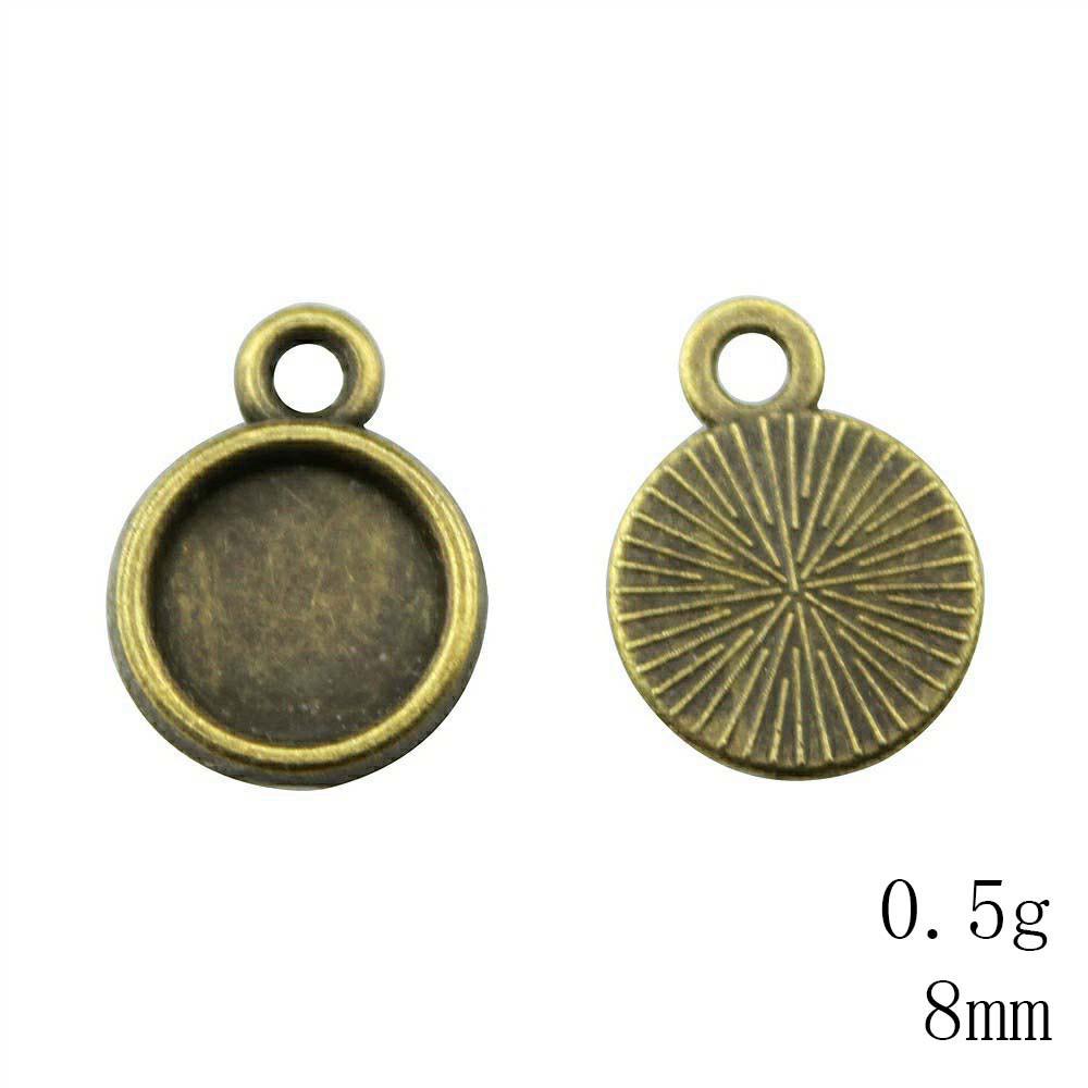 Valentine's Day Accessories For Making Jewelry Fit Round 12mm Glass Cabochon Base Setting Tray Accessories Parts Women's Clothing Bag Accessories