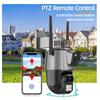 4K 8MP Dual Lens Dual Screen IP Camera WIFI Waterproof Color IR Night Vision Auto Tracking WIFI Surveillance Cameras V380pro App