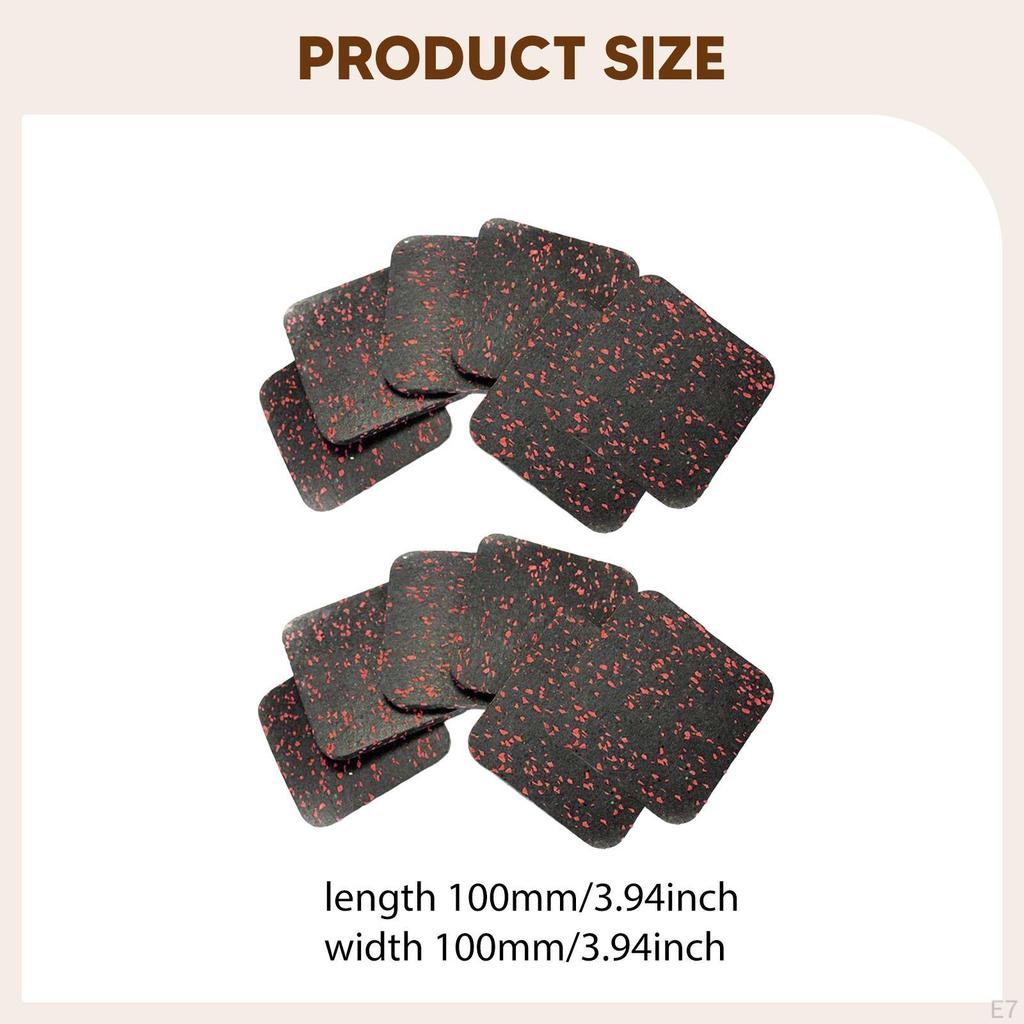 12 kusů podložka pod běžecký pás antivibrační multifunkční gumová podložka cvičební vybavení pro