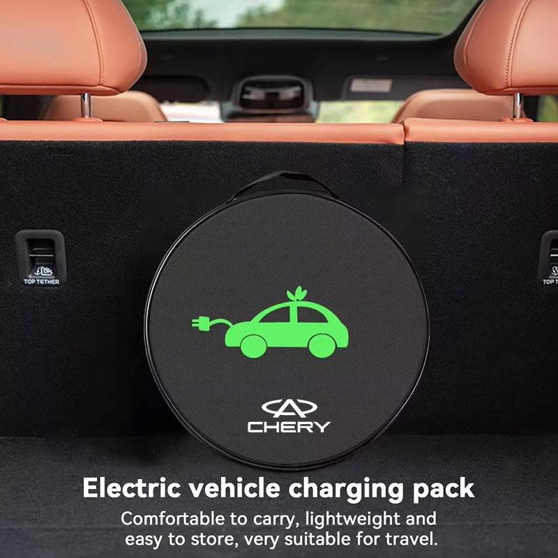 EV Cable Organizer Bag Electric Car Trunk Cable Tools Pouch For Chery Tiggo 5 2 3 7 8 PRO 5X 3X QQ Fulwin Face Arrizo A1 A3 A5 NN2
