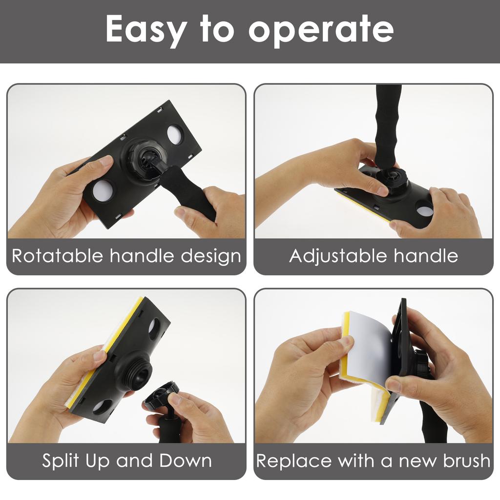 Farbkanten-Trimmer mit 3 Ersatzpads Schnelles Farbkantenwerkzeug Waschbarer Wand-Ecken-Farbkantenschneider Handwerkzeug zum Streichen von Wänden