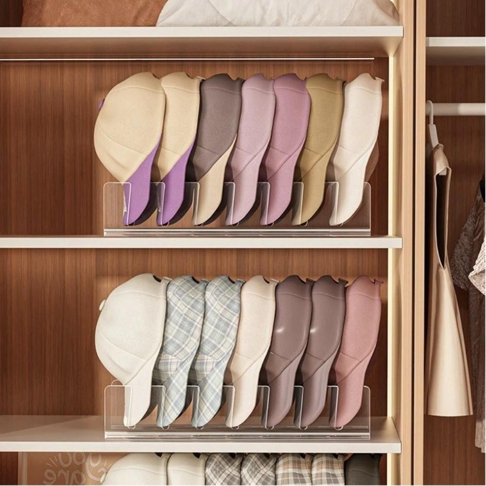 Quality Acrylic Baseball Cap Holder No Install Space-Saving Hat Storage Rack Baseball Caps Display Organizer Baseball Cap