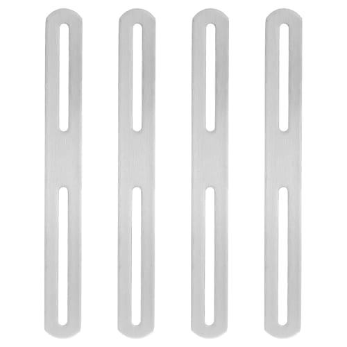 

PATIKIL 4-Piece 21cm Flat Steel I-Shaped Brackets, Shelf Brackets with Screws and Holes, for Jointing, Fixing, and Reinforcing Cabinet Shelves, Silver