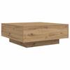 Artisan Oak Coffee Table 80 X 80 X 31 Cm Engineered Wood