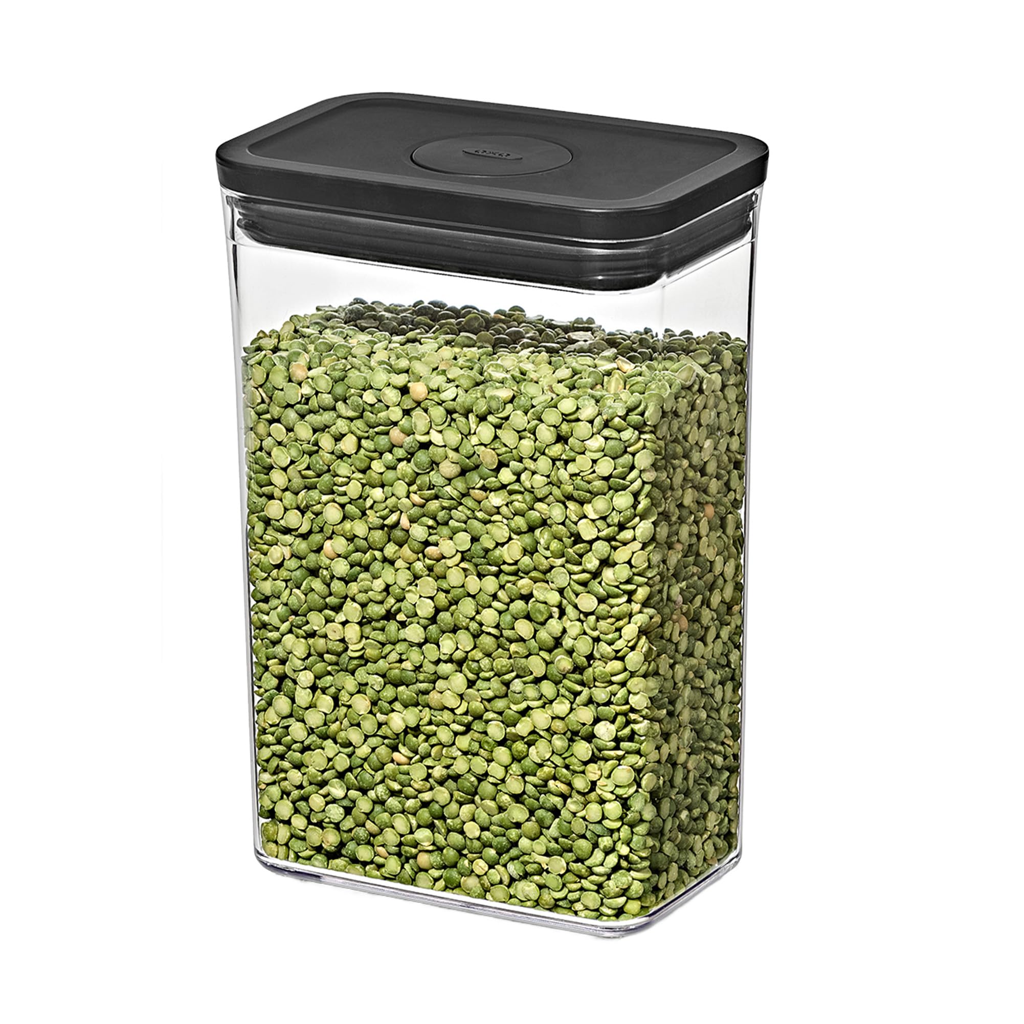 OXO Pop Airtight Plastic Storage Containers for Kitchen Storage Dry Medium Matte Black Containers, 2.6L (Food, Condiments, Goods, Moisture-Proof),