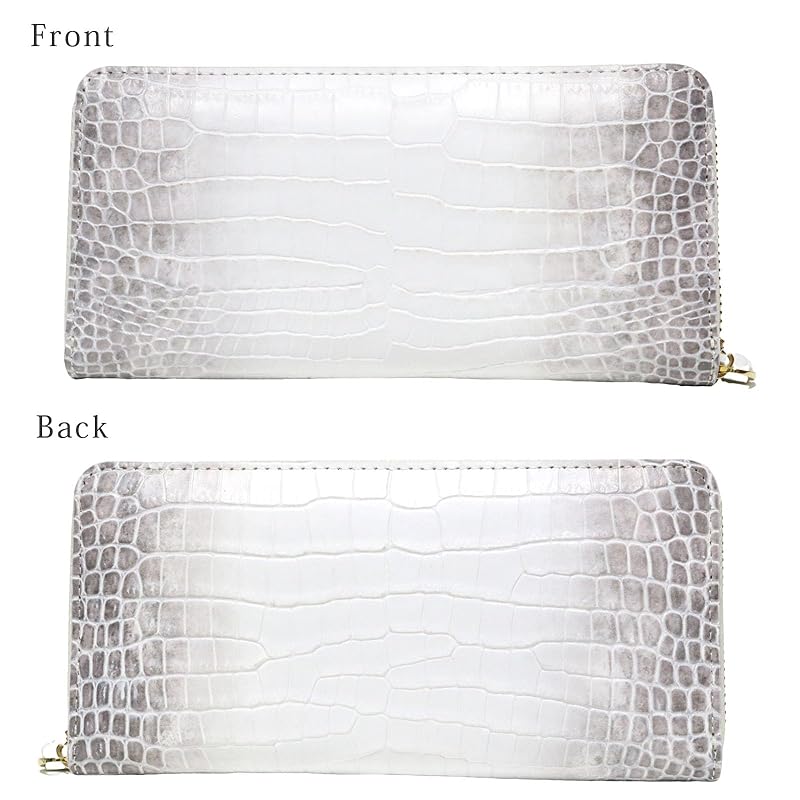 [Berkut] Himalayas cowhide Embossed crocodile long wallet men's ladies crocodile long wallet genuine leather Genuine leather leather crocodile